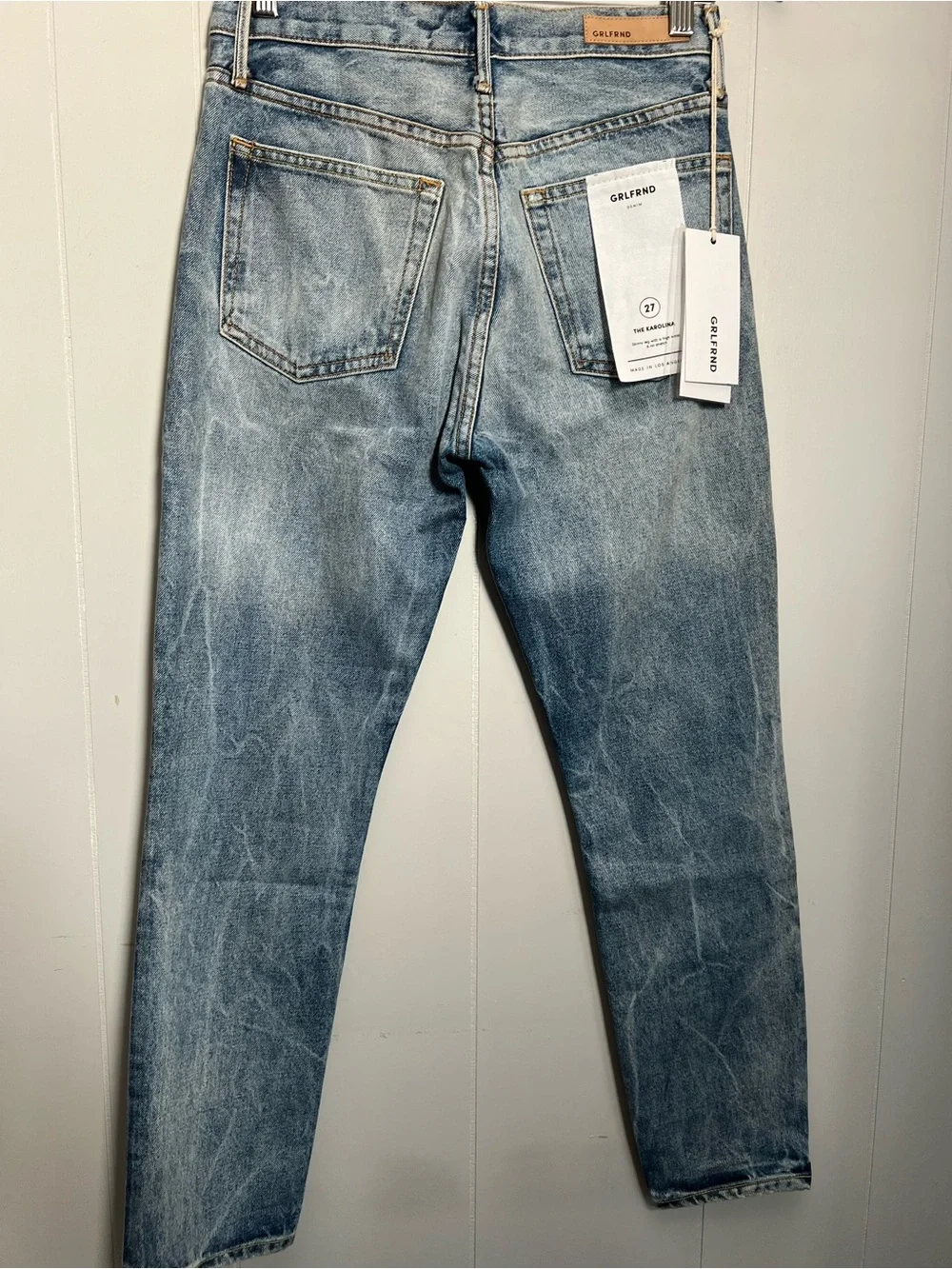 GRLFRND
The Karolina High-Rise Straight Leg Womens Jeans - Light Blue - Picture 7 of 7